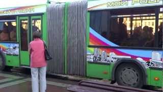 Ride on a diesel bus in Minsk Belarus Минске Беларусь [upl. by Ibba886]