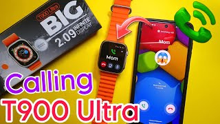 T900 ultra Smartwatch calling Setting  Call In T900 Ultra  Calling In T900 Ultra Smartwatch [upl. by Kaz]