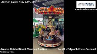 Lot 2  Falgas 3 Horse Carousel [upl. by Jasmina]