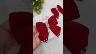 new stylish Red colour hair clip 🎀 fashion design viralvideo viralsongs viral YouTube video [upl. by Winwaloe289]