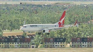 XPlane 11 Zibo 737 Max Graphics Landing [upl. by Newnorb938]