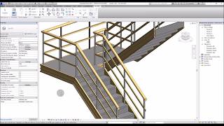 REVIT Maj2016 Vidéo 28 TOUT sur les escaliers Volume 3 [upl. by Merete]