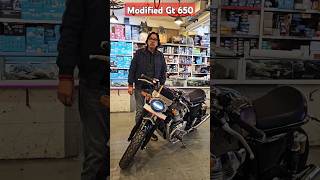 Modified Super GT 650 🔥  Continental GT 650 Accessories  Exhaust Sound GT 650 royalenfield [upl. by Easton]