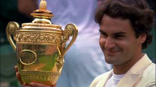 Federer Winning Wimbledon 7 Times Montage [upl. by Acinat668]