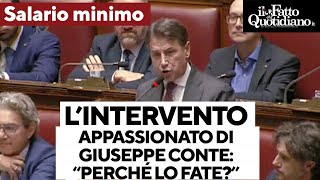 Salario minimo il discorso accorato di Conte in Aula quotSiete come lo sceriffo di Nottinghamquot [upl. by Cleopatra960]