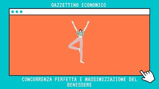 Concorrenza perfetta e massimizzazione del benessere  Microeconomia Forme di mercato [upl. by Spalding]