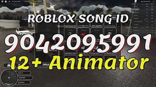 12 Animator Roblox Song IDsCodes [upl. by Kermy]