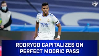 Genius Modric Assist Leads to Rodrygos Leveling Goal  Real Madrid vs Chelsea  UCL Quarterfinals [upl. by Neira]