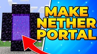 How to Make a Nether Portal in Minecraft [upl. by Baron]