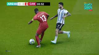 🔴Argentina Vs Canada LIVE  Copa America Semifinal PES 21 Simulation Gameplay [upl. by Dyrrej]