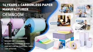 Introducing Carbonless Copy Paper  Custom Styles  Factory Showcase  SAILING factory direct sales [upl. by Debbee]