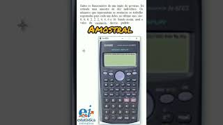 Variância e Desvio Padrão Amostral na Calculadora Científica Casio Fx82ES [upl. by Wayne]