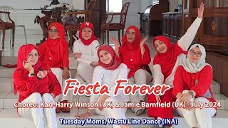 Fiesta Forever Line Dance  High Beginner  Tuesday Moms  Wastu Line Dance INA [upl. by Hoxie]