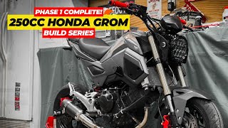 Modifying My Swapped Honda Grom  LED Retro Headlight Conversion  Accessories [upl. by Ernesta]