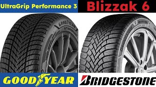 Goodyear UltraGrip Performance 3 vs Bridgestone Blizzak 6 [upl. by Amekahs]