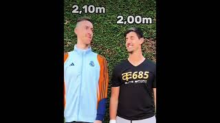 Micheal is actually taller than courtois trending viral funny courtois [upl. by Cardon242]