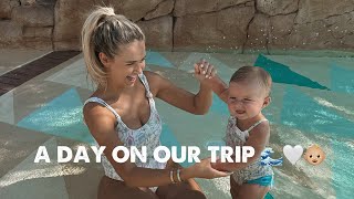 A DAY ON OUR TRIP AWAY🌊🥺👶🏼 🤍  VLOG  MOLLYMAE [upl. by Ardnasal855]