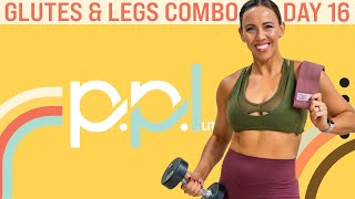 40 Minute AtHome Glutes amp Legs Combo Workout  PPL  Day 16 [upl. by Krigsman783]