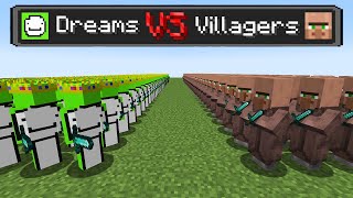 I Made 100 Dreams and 100 Villagers FIGHT [upl. by Nuahsal]