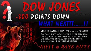 🔴DOWJones❓ NIFTY amp BANKNIFTY VIEW  IDEA  LUPIN  TTML  RELIANCE INFRA  BAJAJ AUTO  HDFC AMC [upl. by Editha]