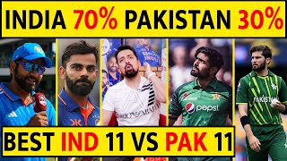 INDIA 11 VS PAKISTAN 11  KAUN KITNA AAGE STAT ANALYSIS PLAYING 11 SUSHANT MEHTA indvspak [upl. by Miguela]