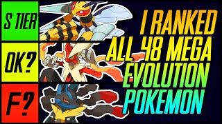 I Ranked All 48 Mega Evolution Pokemon  Mr1upz [upl. by Attenol]