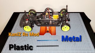 kyosho Fazer Mk2 Driveshaft Comparison plastic vs metal vs modded [upl. by Ellenar758]