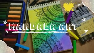 mandala art tutorialmandalaartsoftpastel wingsofart you like this video then please comment [upl. by Guise]