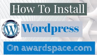 How to install Wordpress on awardspacecom Cpanel  Install Wordpress manually  2020  Urdu  Hindi [upl. by Bertrand]