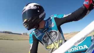 Scott Redding rides Supermoto at Aragon [upl. by Noid461]