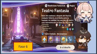 Jugando la Fase 6 del Teatro Fantasía Genshin Impact [upl. by Eneryc]