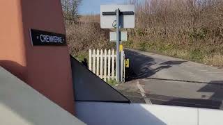 Test closure Crewkerne Level Crossing Somerset [upl. by Eenwat]