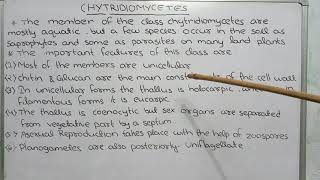 Chytridiomycetes general characteristics in Hindi [upl. by Ricardama]