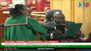 Bishop Jackson Kosgei Taking Oath pof Office as Nominated Member of National Assembly MP [upl. by Clynes368]