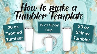 How to make a Tumbler Template on Procreate [upl. by Amalburga120]