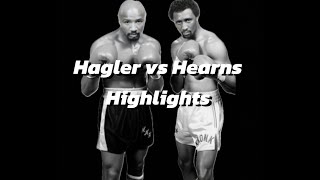 Marvin Hagler vs Thomas Hearns highlights [upl. by Atinar]