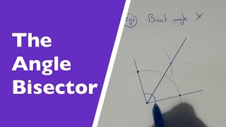 Angle Bisector Video How to bisect an angle with a compass and ruler [upl. by Eylloh234]