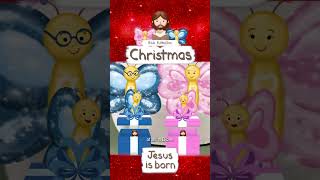 MERRY CHRISTMAS · BIBLE STORIES FOR CHILDREN KIDS · ANIMATED CARTOON JESUS shorts [upl. by Wrdna646]