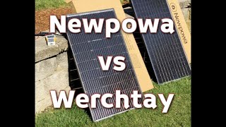 Newpowa vs Werchtay 100W Solar Panels [upl. by Tillford]