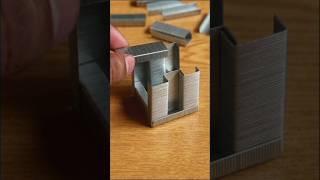 Amazing idea from stapler pin how to make Staplerpin cube diy Shorts [upl. by Ylil]