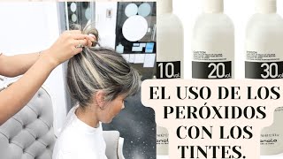 ¿Cómo usar correctamente los PERÓXIDOS o OXIDANTES en el cabello [upl. by Mechling471]