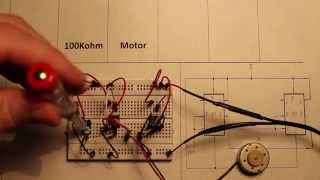 555 HBridge control a DC motor [upl. by Ailadgim]