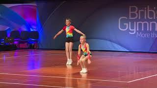 Splitz  SILVER G1 FIG Pair  Aerobic British Champs 2019 [upl. by Adiaz]