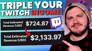 How I TRIPLED My Twitch INCOME In One Week  How Streamers Make Money [upl. by Nalahs517]