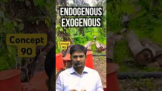 Concept89  Difference Between Endogenous and Exogenous  Timber  BMC By Dushyant Sir [upl. by Ngo]