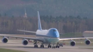 Arrival of Air Force One and President Obama [upl. by Ahsyek799]