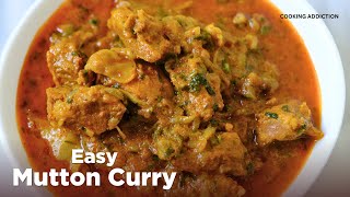 Easy mutton curry recipe for beginners  quick amp tasty mutton curry  mutton Gravy  Indian recipes [upl. by Igig100]