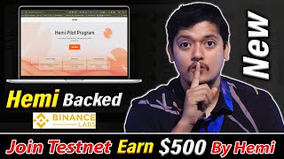 500 Profit By Testnet  Hemi Testnet Backed By Binance 🤑  Free Testnet Airdrop Step By Step 2024🚀 [upl. by Onitnevuj]