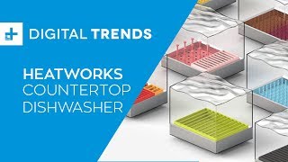 Heatworks Tetra Countertop Dishwasher  Hands On at CES 2019 [upl. by Neicul]