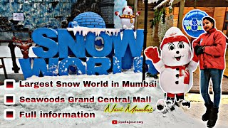 Snow Park in Seawoods Grand Central Mall Navi Mumbai  Frozen in 10 degree  Largest snow world [upl. by Nnhoj]